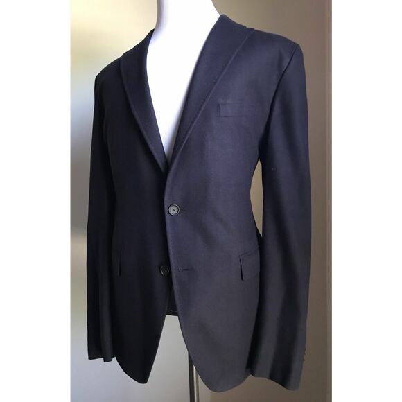 NWT $1395 Boss Hugo Boss T-Hawn Silk Sport Coat Jacket Blue 40R US (50R Eu)